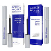 Dermaworks duo eyelash and eyebrow growth serums for rapid natural lash and brow growth.