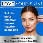 Love your skin with three of the most effective anti-aging serums together in one gift set.